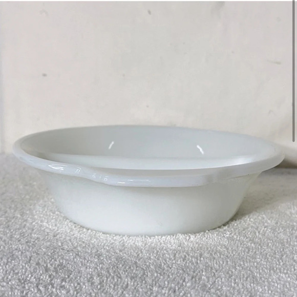 Vintage Fire King White Milk Glass Divided Casserole Dish - Picture 2 of 11